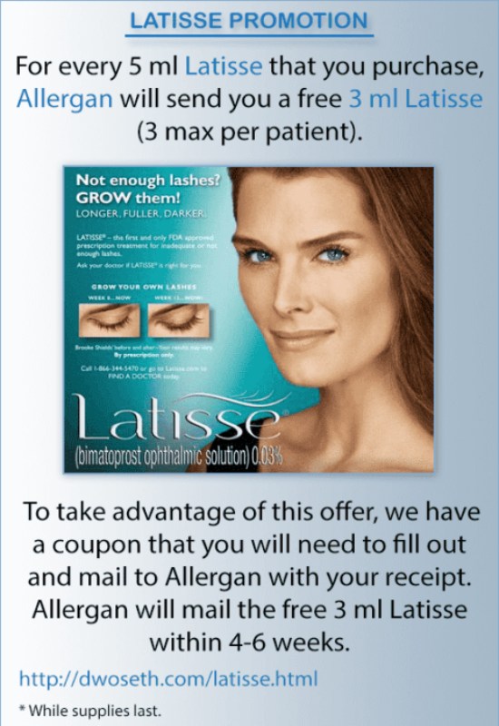 Latisse Promotion