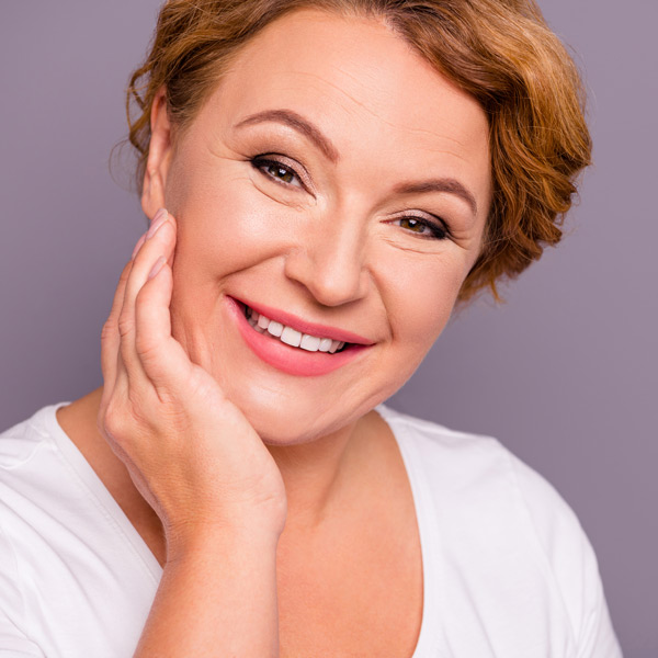 mature woman smiling