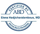 Dr. Elena Hadjicharalambous, M.D., FAAD certification